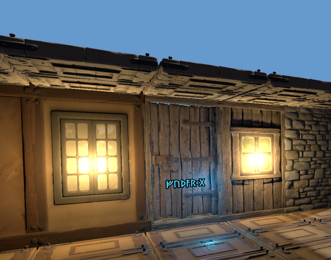 A rune attached to a player-built house